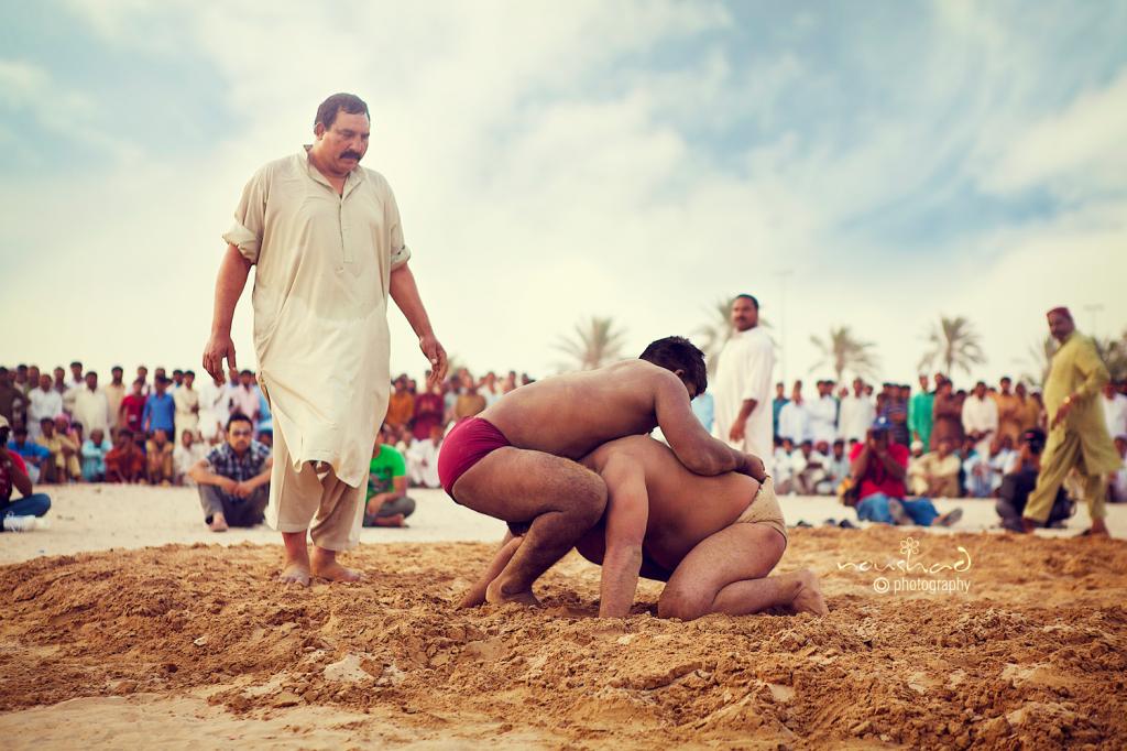 A typical Indian Pehlwani Match